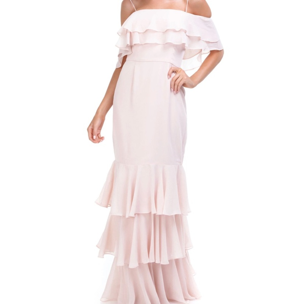 NWT Gorgeous light blush full length dress